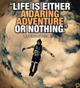 Life is either a daring adventure or nothing. | Helen Keller Picture ...