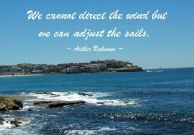 We cannot direct the wind, but we can adjust the sails. | Dolly Parton ...