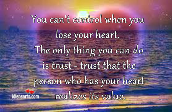 Trust your Heart. 1995 - Only Trust your Heart. Can t control my