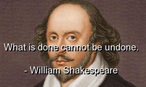 What is done cannot be undone. | English Proverbs (Picture) | Quoteswave