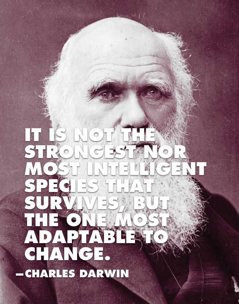 It Is Not The Strongest Nor Most Intelligent Species That Survives, But ...